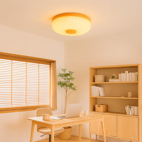 LÁMPARA DE TECHO NOVA WOOD LED 24W + CONTROL REMOTO