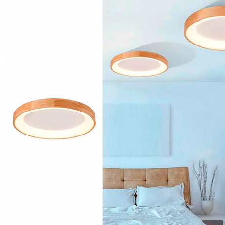 LÁMPARA DE TECHO DORINA LED WOOD 45W + CONTROL REMOTO