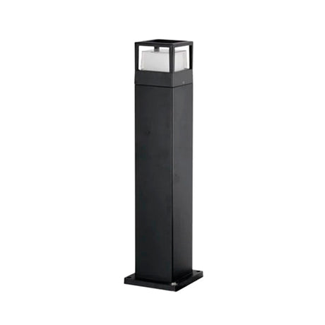 LÁMPARA DE EXTERIOR BOLARDO RAFAELLA BLACK LED 5W LUZ CÁLIDA