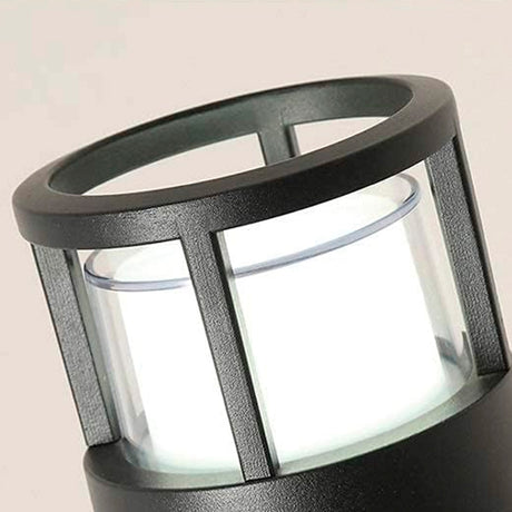 LÁMPARA DE EXTERIOR BOLARDO REBECCA BLACK LED 5W LUZ CÁLIDA