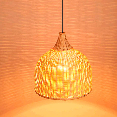 LÁMPARA COLGANTE DE MIMBRE NATURAL JASMINA XXL 60x60