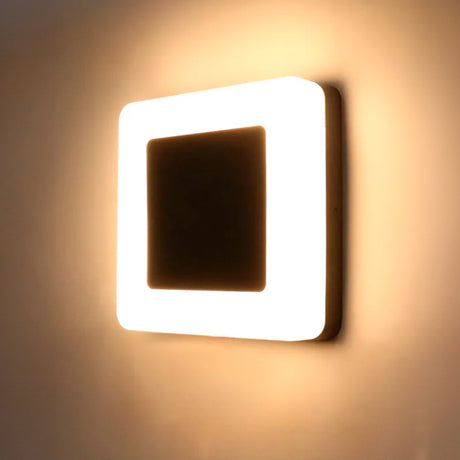 LÁMPARA DE PARED EXTERIOR NICOLETTA BLACK LED 18W LUZ CÁLIDA