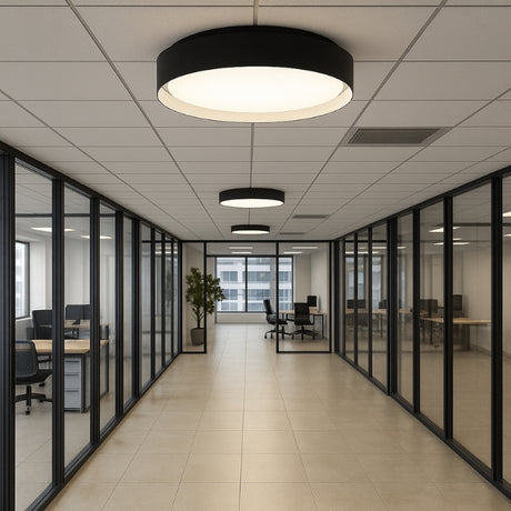 LÁMPARA DE TECHO SAMMY LED BLACK AND WHITE 30W + CONTROL REMOTO