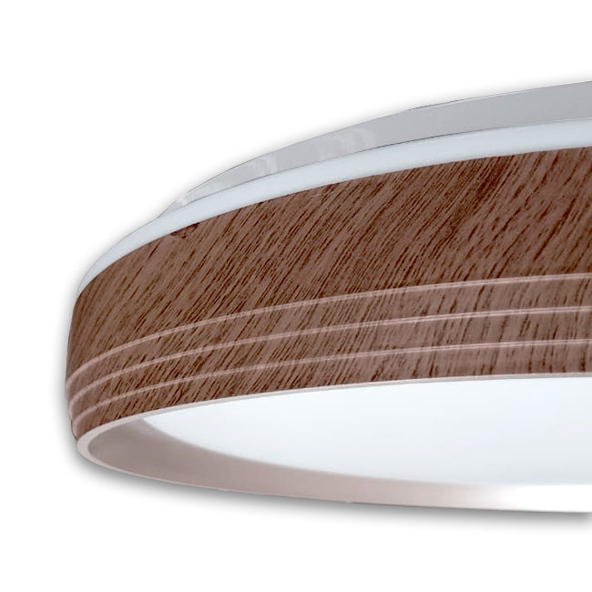 LÁMPARA DE TECHO MALASIA LED NOGAL 30W + CONTROL REMOTO