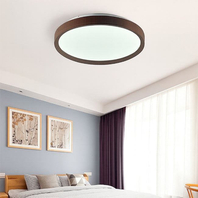 LÁMPARA DE TECHO MALASIA LED NOGAL 30W + CONTROL REMOTO