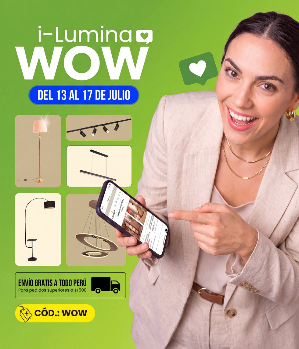 Ofertas cyber wow ilumina 13 al 17 de julio 2026 extendido descuentos cupon código descuento luminarias fiestas patrias peru promo promociones por fiestas patrias gratificacion luminarias lamparas luminarias iluminarias decorativas