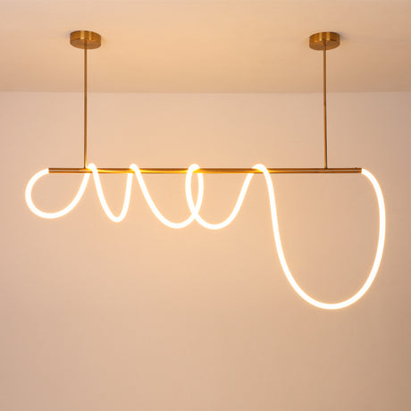 LÁMPARA COLGANTE LORENA GOLD LED + CONTROL REMOTO