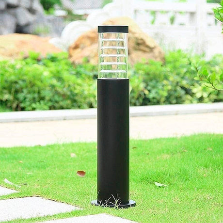 LÁMPARA DE EXTERIOR BOLARDO CON REJILLA E27 - 60CM ALT