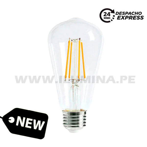 Bombilla Led E27 4W Filamento Luz Cálida