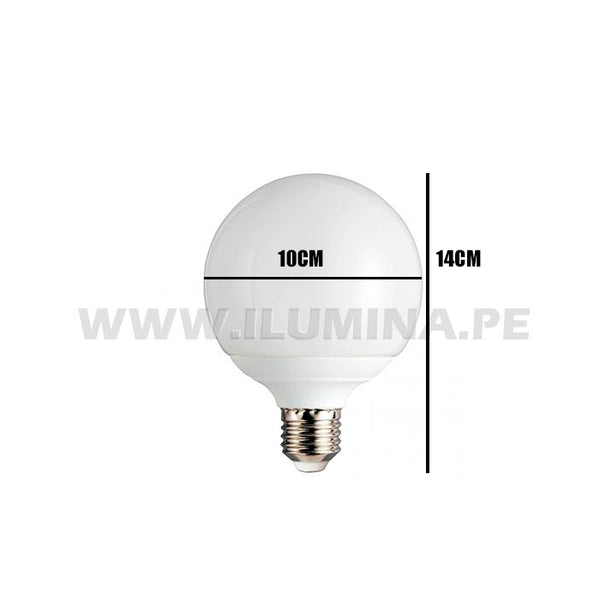 FOCO LED TIPO GLOBO G120 18W E27 3000K LUZ CÁLIDA ILUMINA – i-Lumina