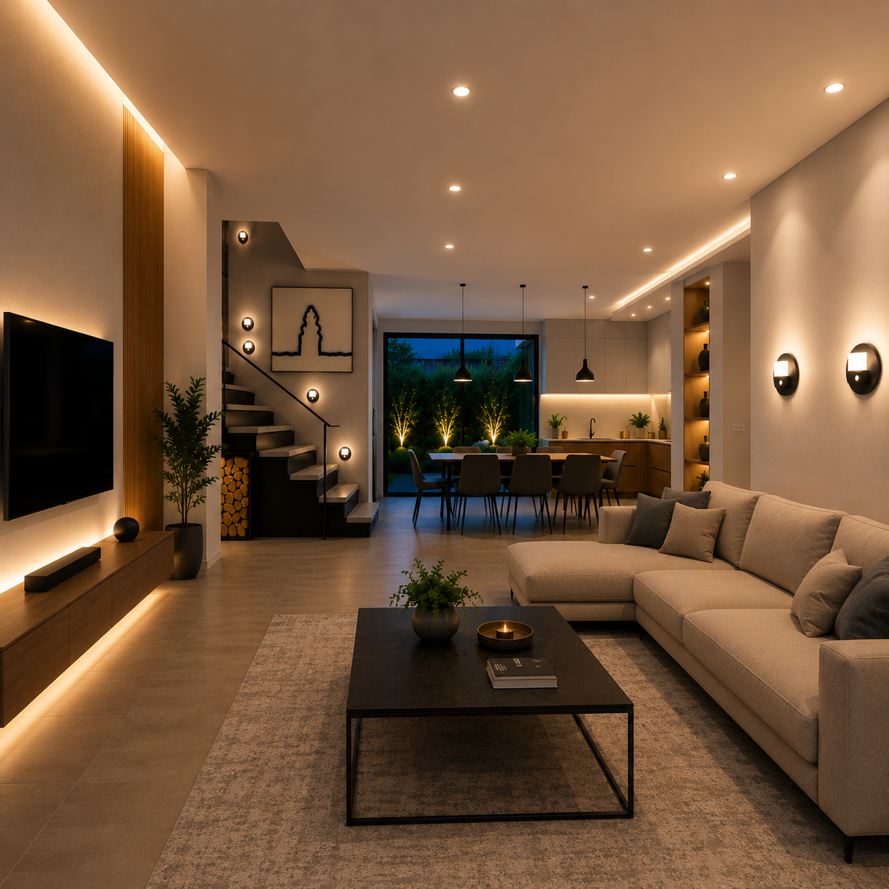 Iluminación inteligente para un hogar moderno y eficiente