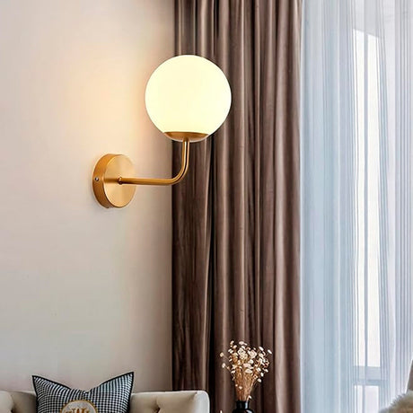 Lámparas de Pared Interior con Esferas de Vidrio