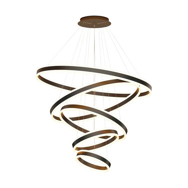 LÁMPARA COLGANTE JESSICA COFFEE LED + CONTROL REMOTO