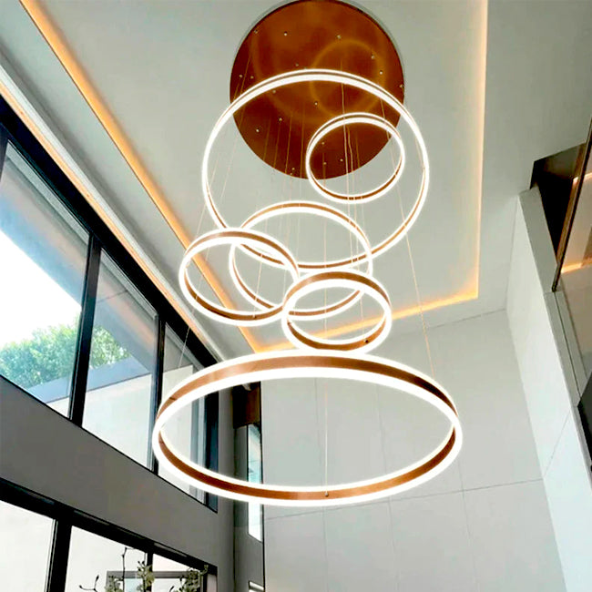 LÁMPARA COLGANTE FORTUNA COFFEE LED + CONTROL REMOTO