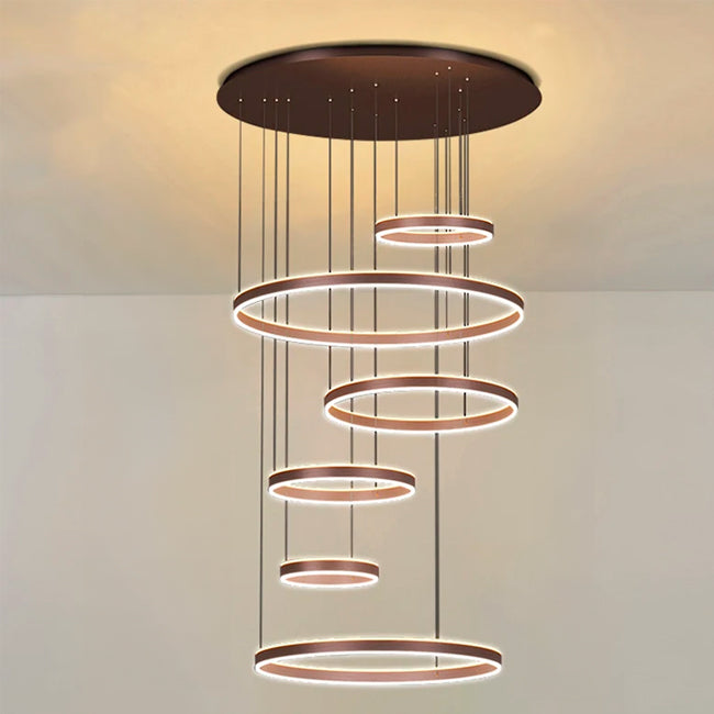 LÁMPARA COLGANTE FORTUNA COFFEE LED + CONTROL REMOTO