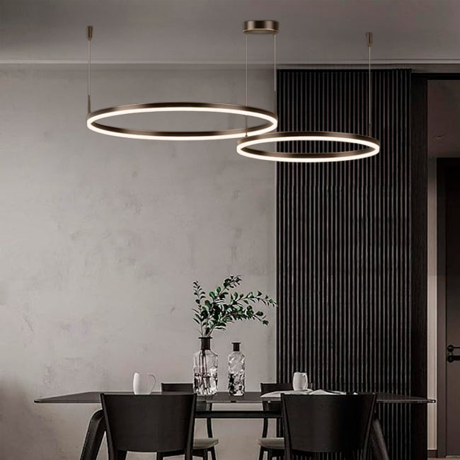 LÁMPARA COLGANTE CATRIONA COFFEE LED + CONTROL REMOTO