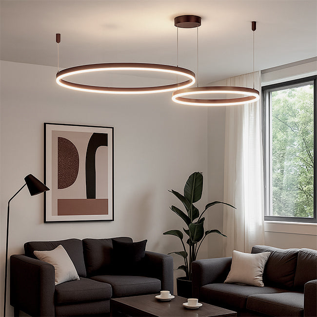 LÁMPARA COLGANTE CATRIONA COFFEE LED + CONTROL REMOTO