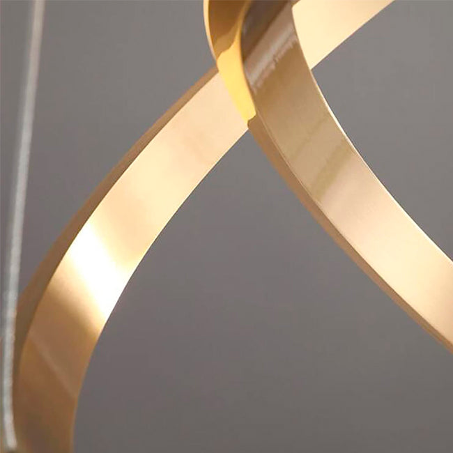 LÁMPARA COLGANTE BARCELONA GOLD LED + CONTROL REMOTO
