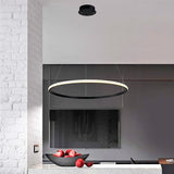 LÁMPARA COLGANTE FLORENCIA BLACK LED + CONTROL REMOTO