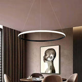 LÁMPARA COLGANTE FLORENCIA BLACK LED + CONTROL REMOTO