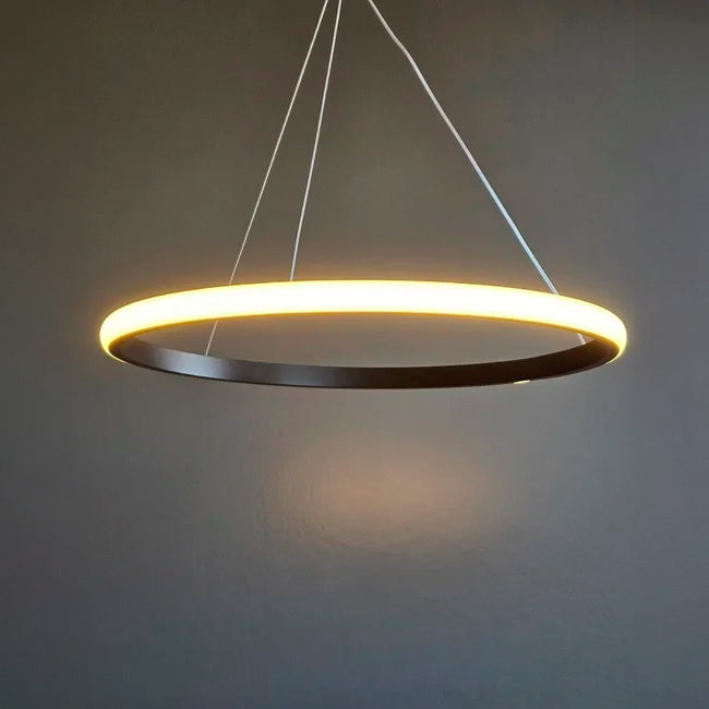 LÁMPARA COLGANTE FLORENCIA BLACK LED + CONTROL REMOTO