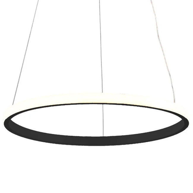 LÁMPARA COLGANTE FLORENCIA BLACK LED + CONTROL REMOTO