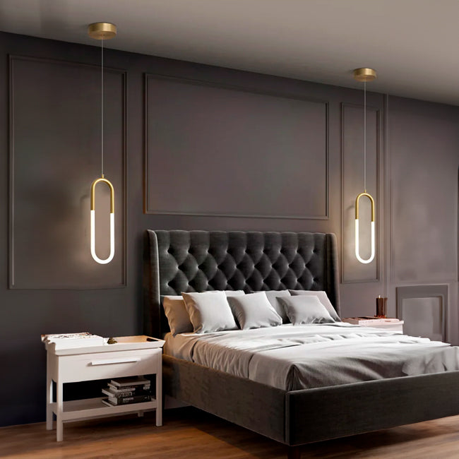 LÁMPARA COLGANTE SELENE GOLD LED