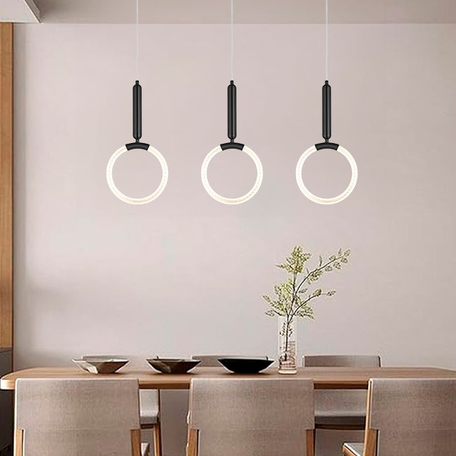 LÁMPARA COLGANTE LYON BLACK LED