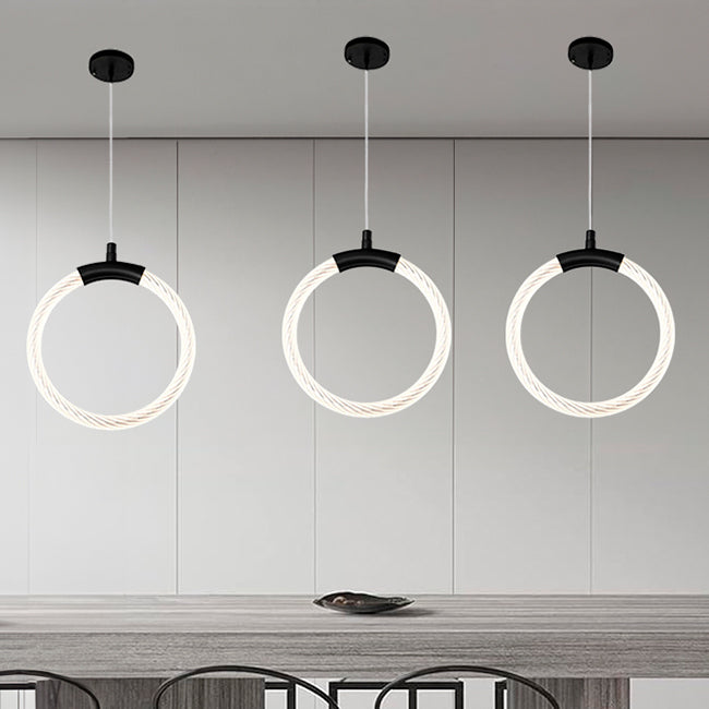 LÁMPARA COLGANTE LISBOA BLACK LED
