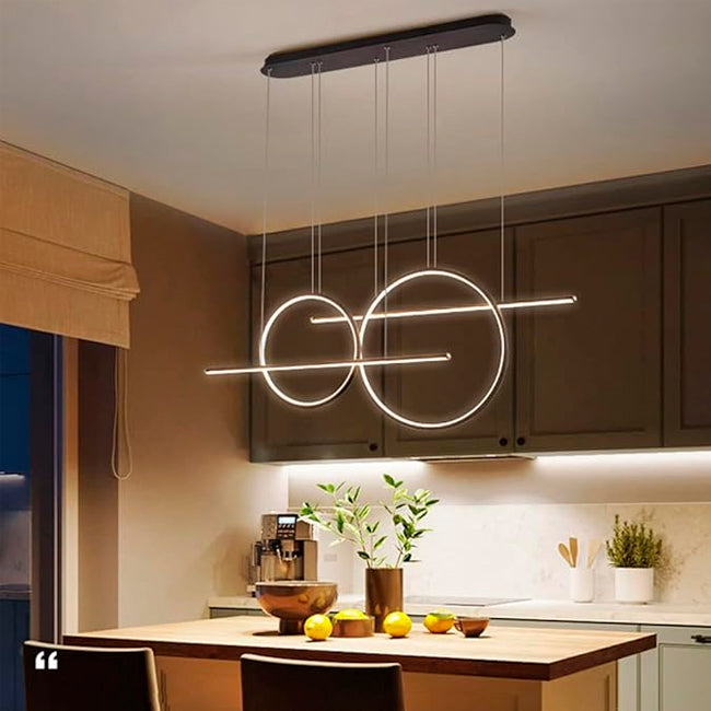LÁMPARA COLGANTE NEMESIS BLACK LED + CONTROL REMOTO