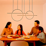 LÁMPARA COLGANTE NEMESIS BLACK LED + CONTROL REMOTO