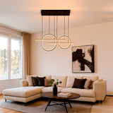 LÁMPARA COLGANTE NEMESIS BLACK LED + CONTROL REMOTO