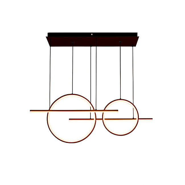 LÁMPARA COLGANTE NEMESIS BLACK LED + CONTROL REMOTO