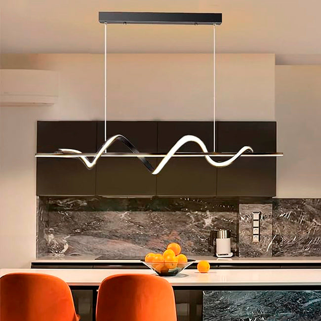 LÁMPARA COLGANTE VALENCIA BLACK LED + CONTROL REMOTO