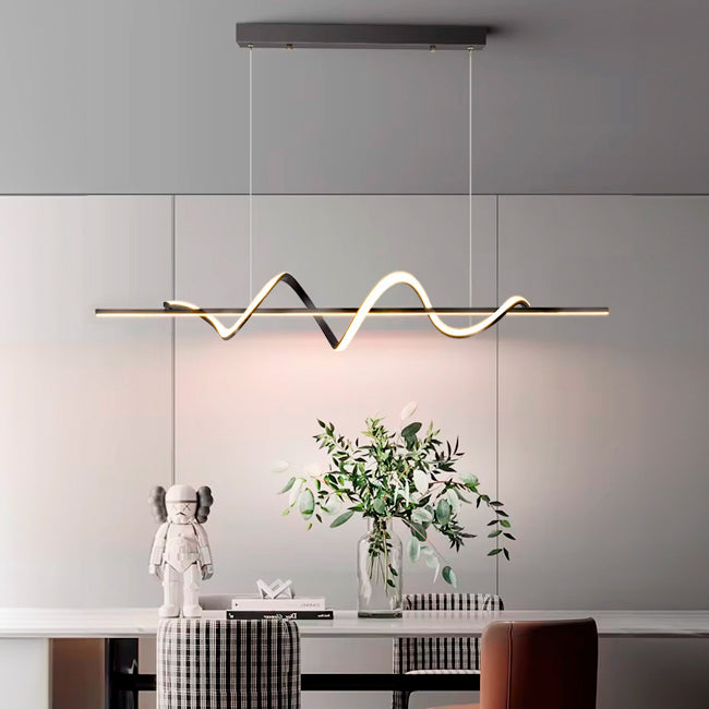 LÁMPARA COLGANTE VALENCIA BLACK LED + CONTROL REMOTO