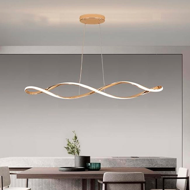 LÁMPARA COLGANTE MARSELLA GOLD LED + CONTROL REMOTO