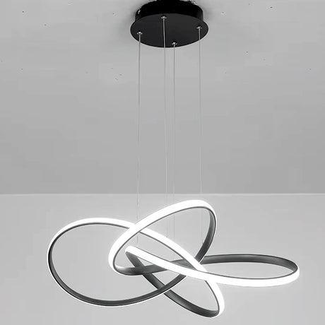 LÁMPARA COLGANTE ROMA BLACK LED + CONTROL REMOTO