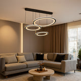 LÁMPARA COLGANTE VENUS TRÍO BLACK LED + CONTROL REMOTO