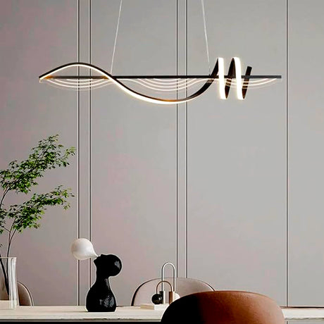 LÁMPARA COLGANTE VENECIA BLACK LED + CONTROL REMOTO