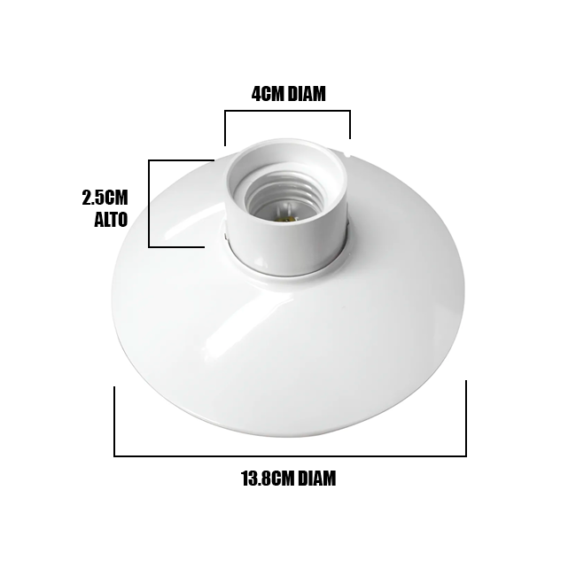 WALL SOCKET WHITE E27 MARCA ABT