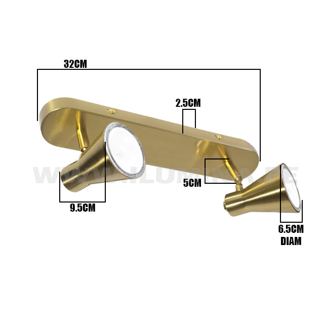 LÁMPARA DE ESPEJO DE PARED 1001-2 GD