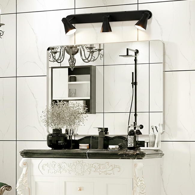 LÁMPARA DE ESPEJO DE PARED 1001-3 BK