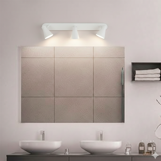 LÁMPARA DE ESPEJO DE PARED 1001-3 WH