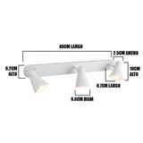 LÁMPARA DE ESPEJO DE PARED 1001-3 WH