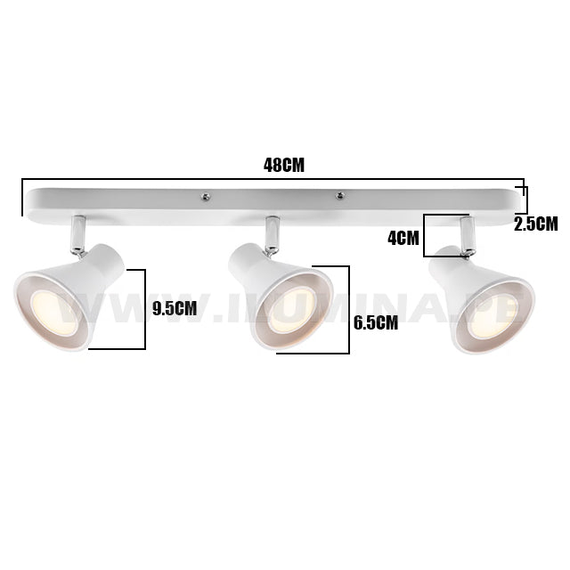 LÁMPARA DE ESPEJO DE PARED 1001-3 WH