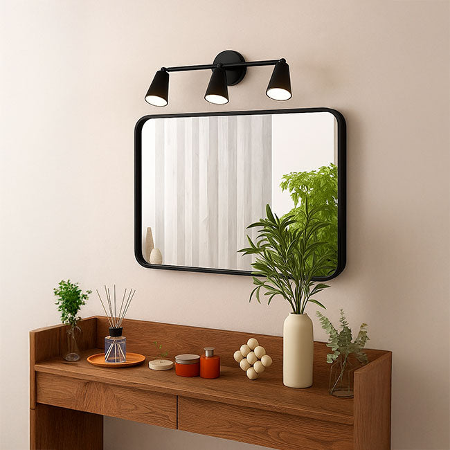 LÁMPARA DE ESPEJO DE PARED 1002-3 BK