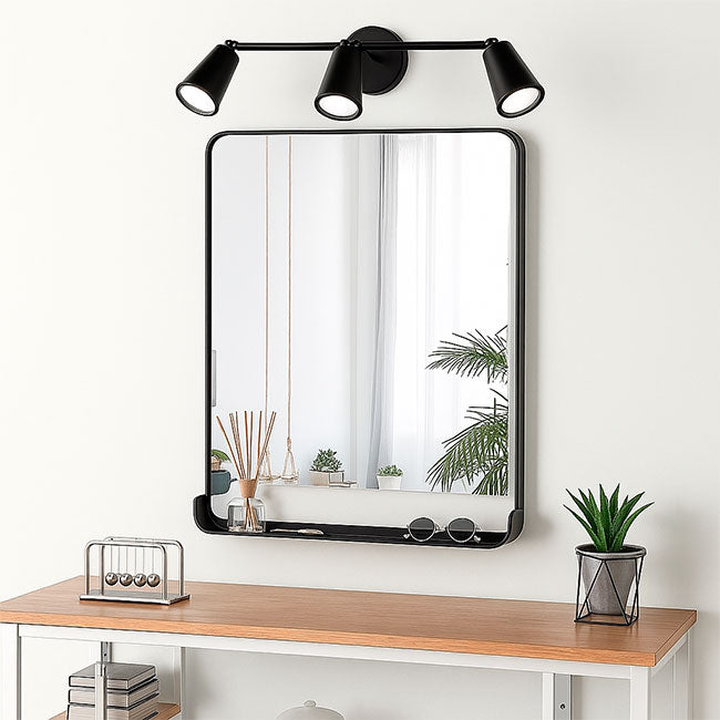 LÁMPARA DE ESPEJO DE PARED 1002-3 BK