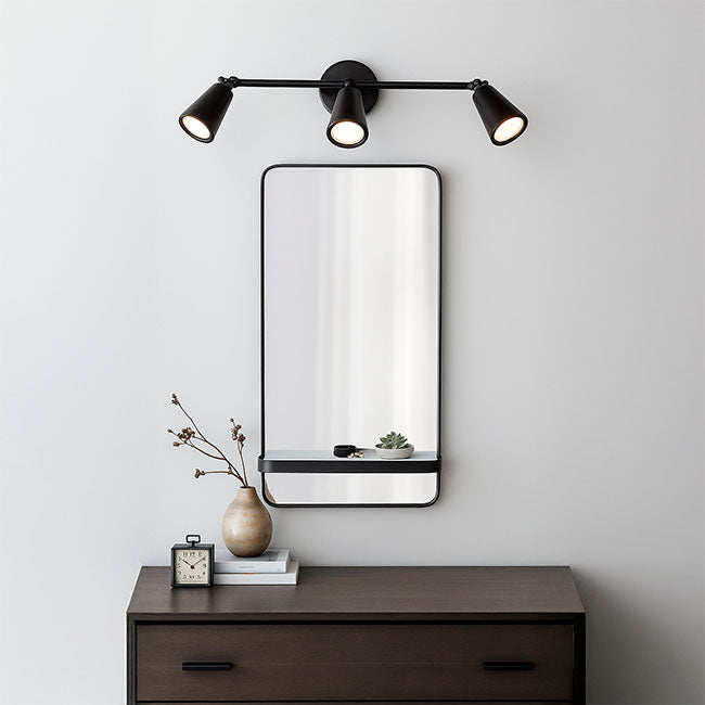 LÁMPARA DE ESPEJO DE PARED 1002-3 BK