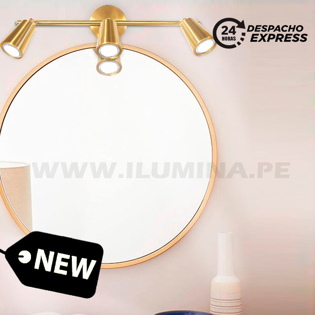 LÁMPARA DE ESPEJO DE PARED 1002-3 GD