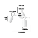 LÁMPARA DE ESPEJO DE PARED 1003-2 WH